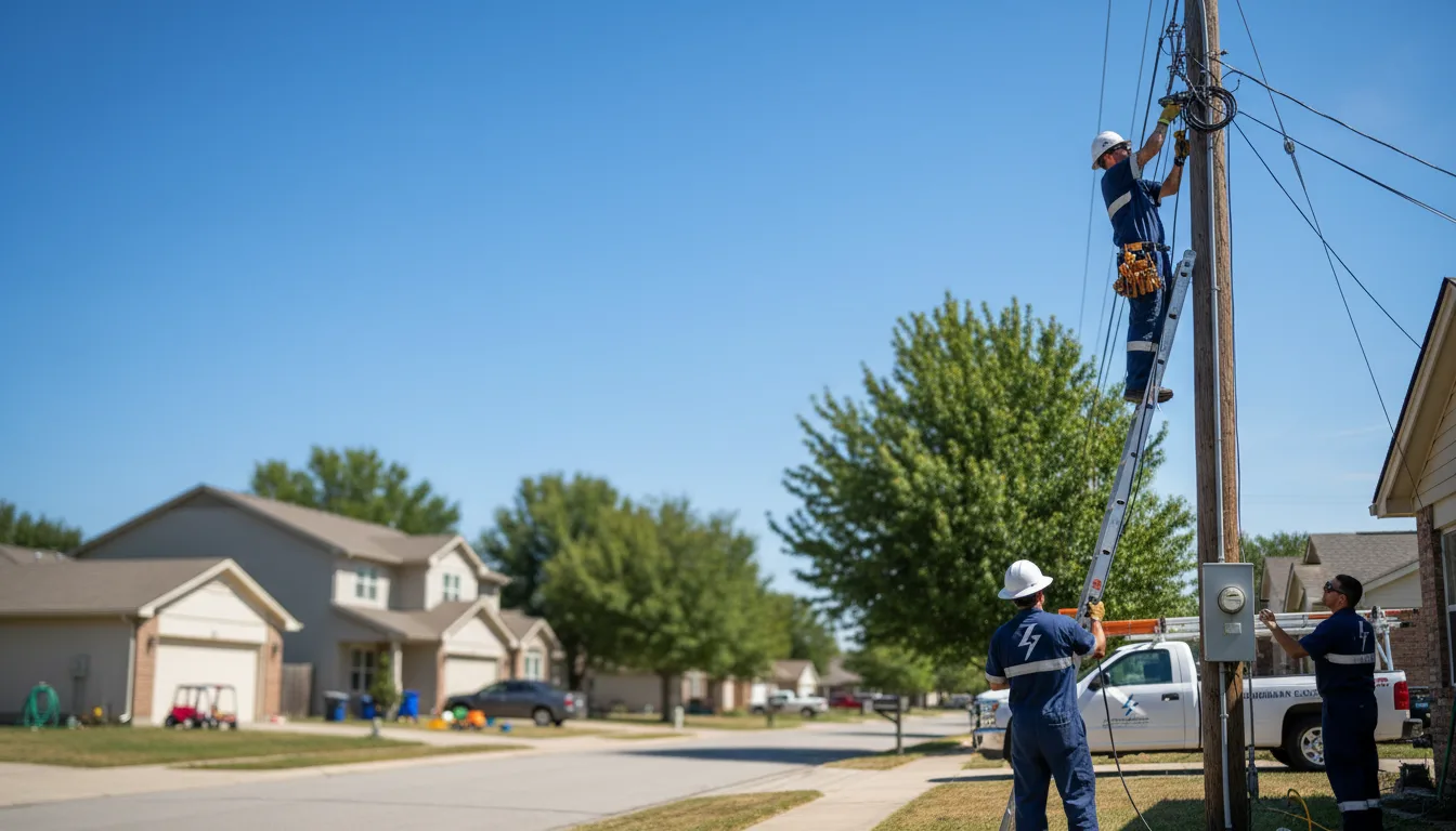 Residential electrician providing installation services in Newport, OH